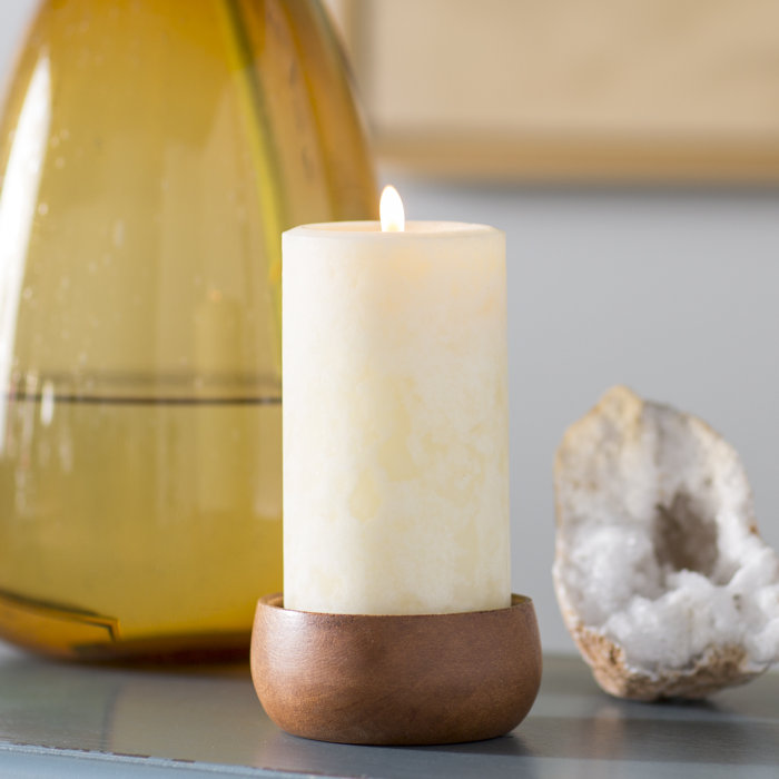 Charlton Home® Vanilla Scented Pillar Candle & Reviews Wayfair